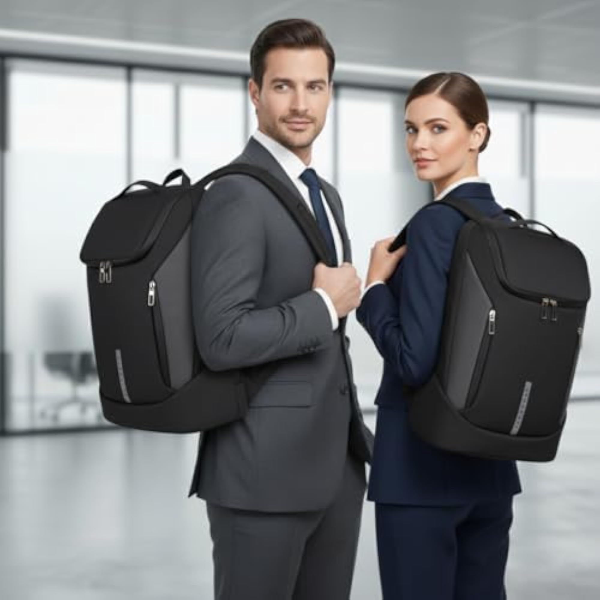 Laptop Backpack with USB Port, Anti-Theft Travel Bag
